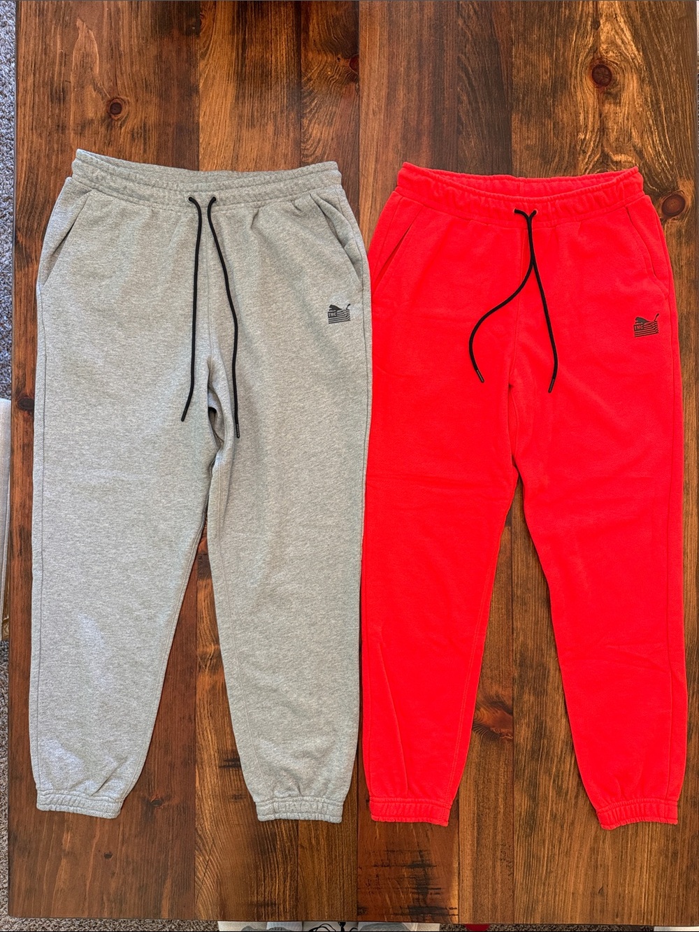 Puma Nipsey Hussle TMC Icon Sweatpants Red Grey Bundle Combo L M